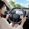2/4 шт. Универсальная нескользящая крышка рулевого колеса автомобиля из углеродного волокна, крышка-усилитель рулевого колеса для автомобиля, противоскользящие аксессуары