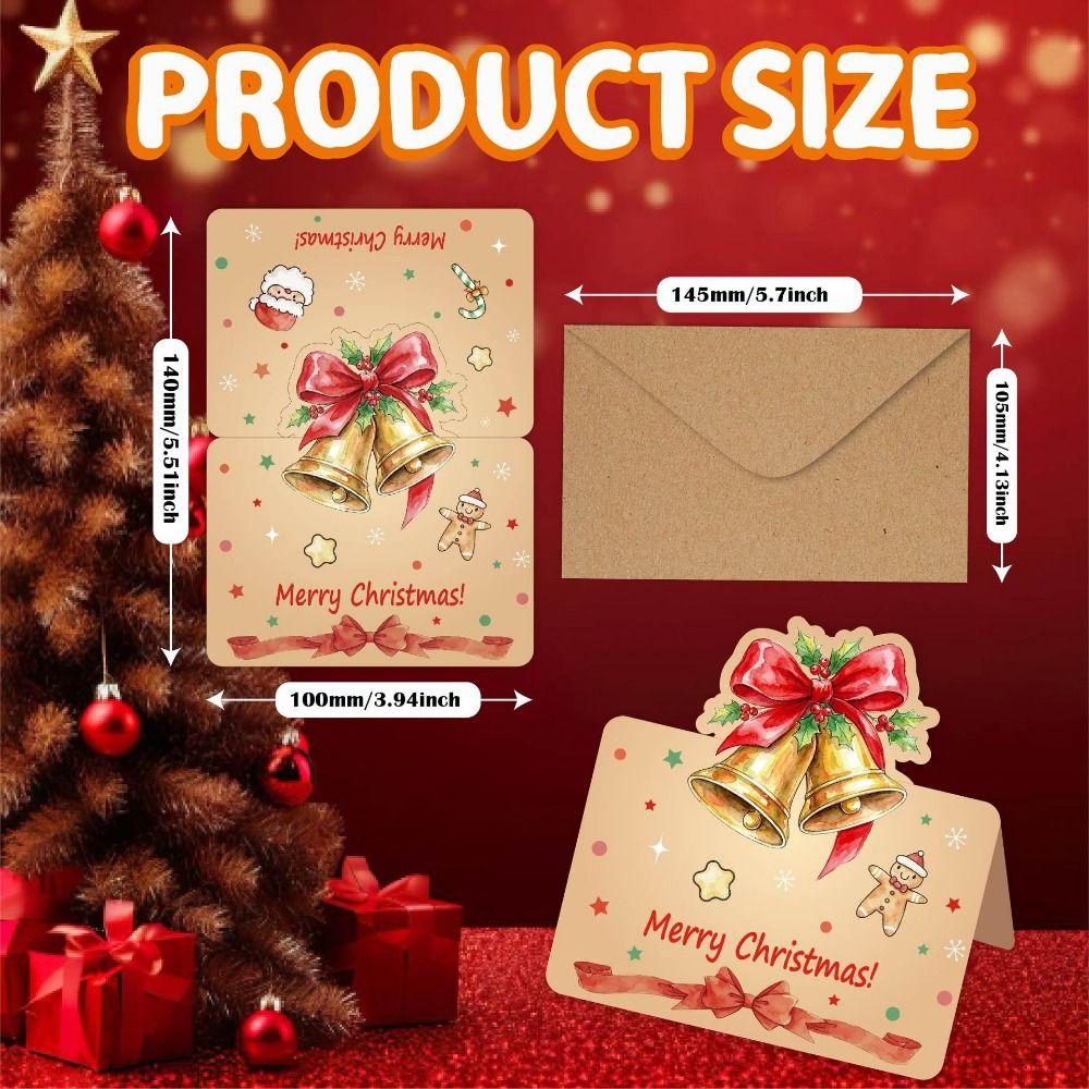 3D Christmas Greeting Cards Multicolor Handwritten Cards Holiday Decor Cards Holiday Decor