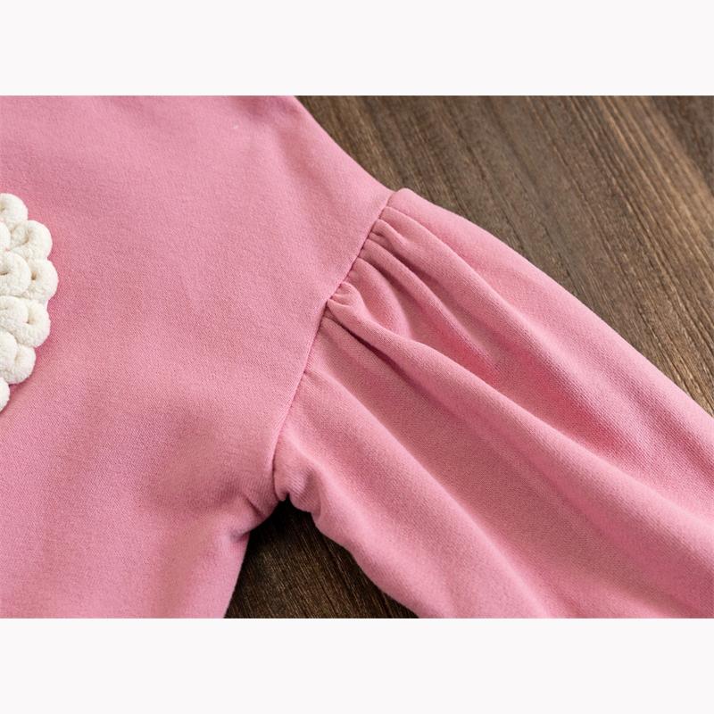 Футболки для девочек, свитера для детей с принтом «Осень-зима» 3D Love Children, толстовки для малышей, пуловеры с длинными рукавами, топы для малышей, наряды