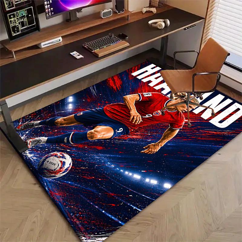 1pc Haaland2 Design Printed Area Rug Carpet for Bedroom Living Room Home Decor Rugs Mat Non Slip Mat Rug for Bedside