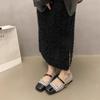 French Flat-bottomed Small Fragrant Single Shoes Women's Shoes 2025 New Spring Square Head Gentle Temperament Mary Jane Evening Shoes