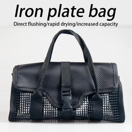 Портативная сумка для джиговой ловли с ручкой, вместительная, органайзер для хранения джиговой приманки, сетчатый мешок, аксессуары для пресноводной и соленой рыбалки