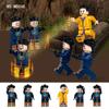 6pcs M8048 Zombie Path Long Small Particle Assembly Doll Assembly Building Block Children's Toy