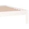 Solid Wood Bed White 180 x 200 cm