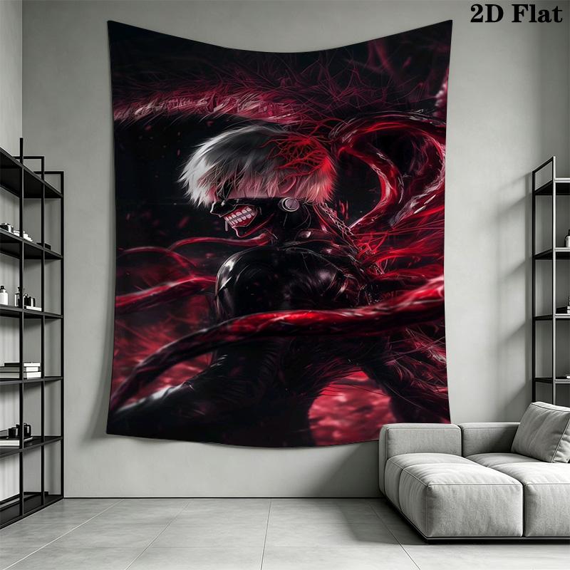 Tokyo Ghoul Re Artwork Tapestry Wallmounted Fashion Print Wall Covering Decoration Home Decor Wall Decoration