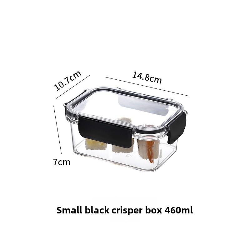 Kitchen Refrigerator Sealed Rectangular Refrigerator Storage Box with Lid Plastic Crisper Lunch Box Storage Box
