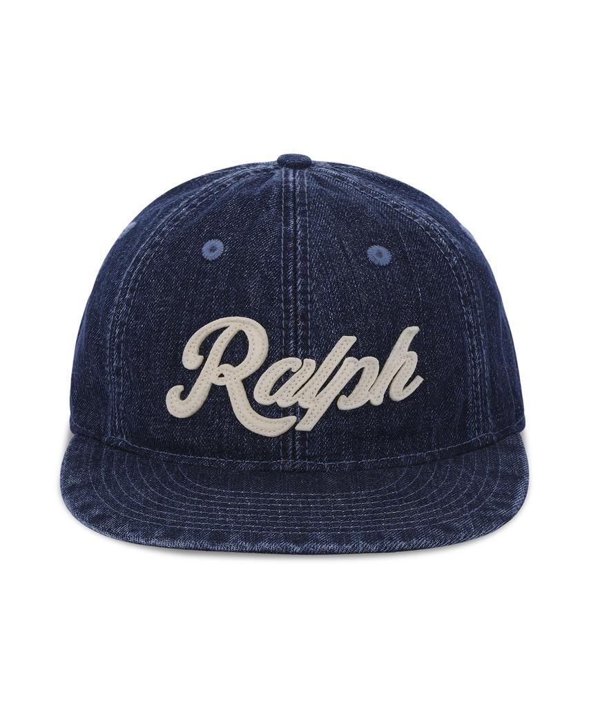 POLO RALPH LAUREN Джинсовая кепка-бейсболка с логотипом Ralph - Темно-синяя
