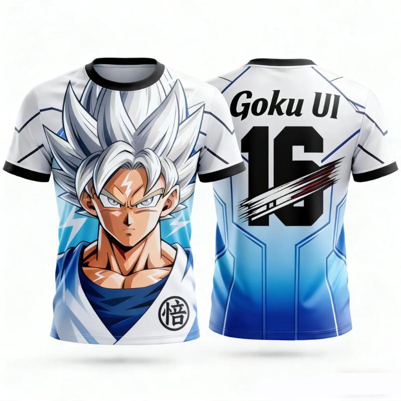 Новая аниме-футболка Dragon Ball 2026, 3D-печать, стильный дизайн