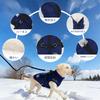 Anzentakai Winter Dog Clothes for Winter Lightweight Cotton Coat with Open Stylish Traction Reflective Night Warm Pet Cat Dog Easy To Put On and Take