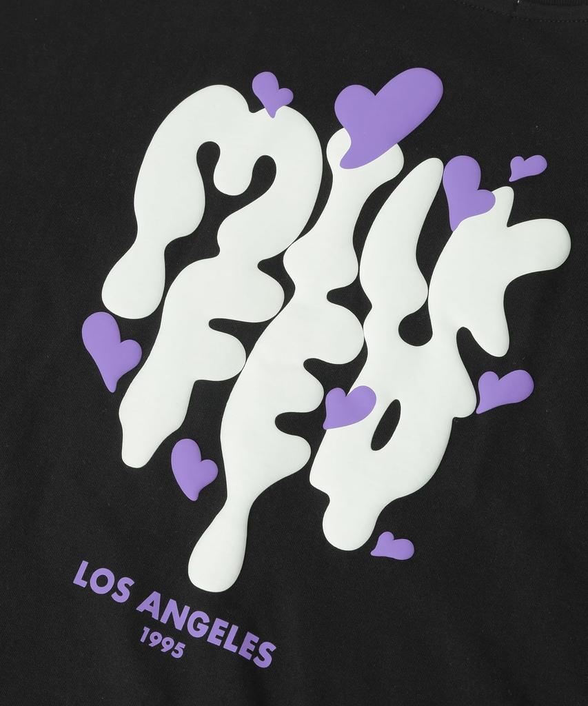 Milkfed Casual MELT LOGO WIDE BLACK Women's S/S TEE,