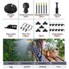Outdoor Backyard Cooling Mist Kit 5/10/15/20M Water Hose with Brass Atomizer Nozzles for Garden Irrigation Patio