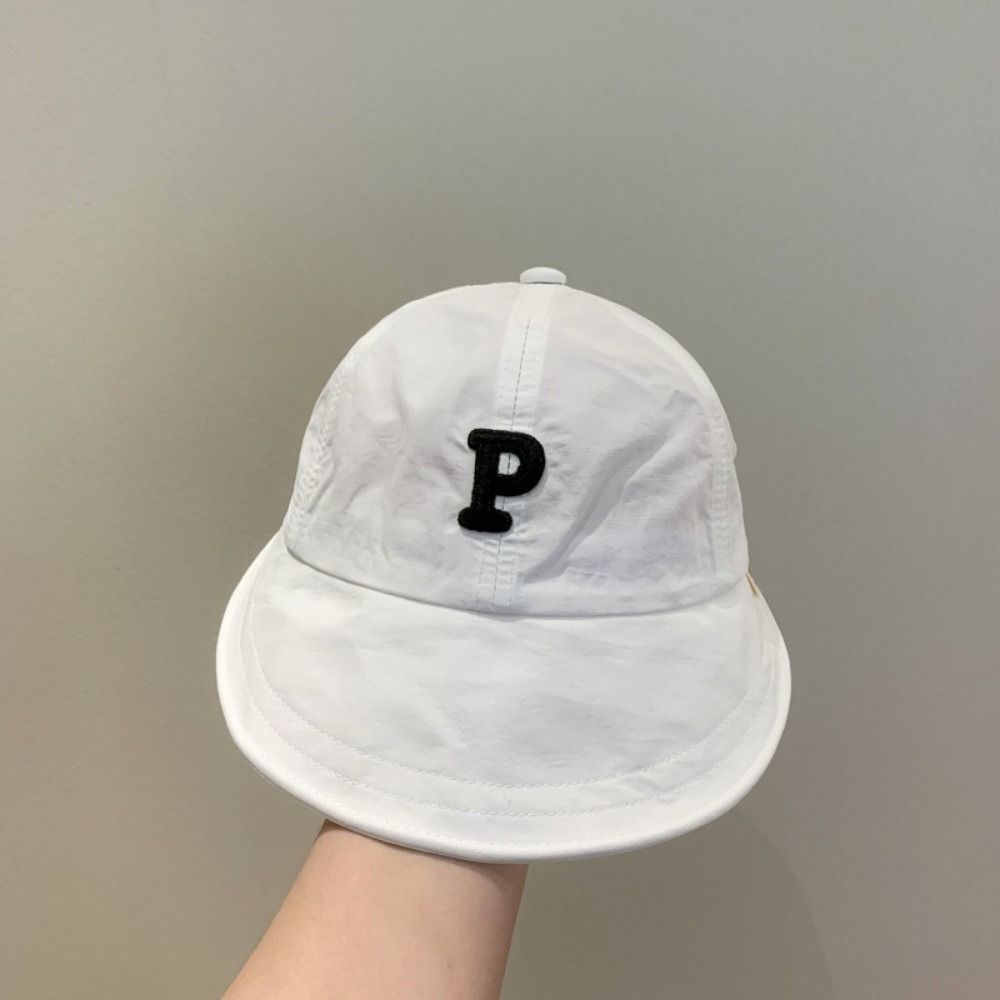 Wide Brim Baby Bucket Hat Cotton Beach Cap Fashion Peaked Cap  Baby