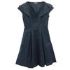 Сделано в Италии Мини-платье без рукавов 40 Темно-синий Французские рукава Женщины Б/у