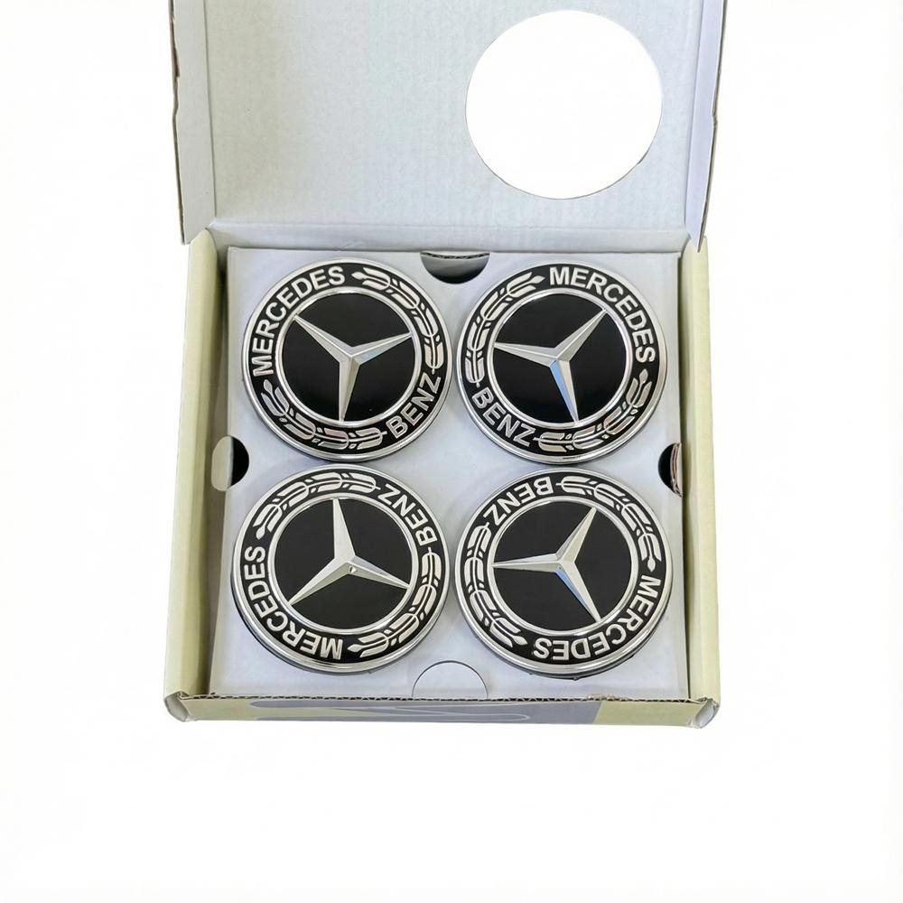 4PCS 75mm Car Floating Wheel Center Hub Caps Cover Mercedes amg Apple Tree w204 w211 w205 W212 w203 w213 w124 car accessories