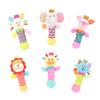 Baby Hand Rattle with Cartoon Animal Grip