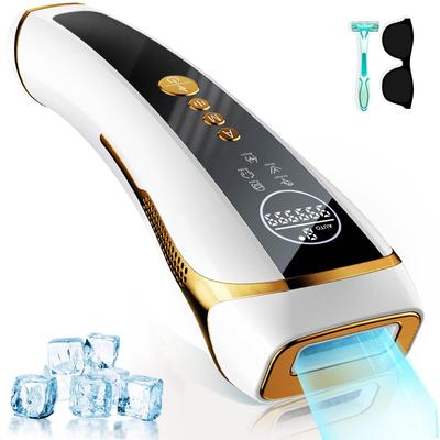 Эпилятор VIO Совместимый класс HIPL Light Холодное удаление волос Время облучения 9 уровней регулировки Борода Женщины Все тело Применимо 21 Дж Высокая выходная мощность