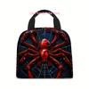Spider Printed Lunch Bag, Insulated Tote Bag, Portable Handbag, Tote Bag Ice Bag Lunch Bag Multifunctional Lunch Bag, Insulated