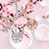 2022 Trend Fine Family Tree Fit Silver Color Charm for Women Bracelet Pendent Charm Original Beads DIY Jewelry Making Fashion