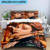 3PCS K-pop music group 3pcs Bedding,Including 3PCS Duvet Cover And 2pcs Pillowcases Perfect for Christmas,Ideal for Bedroom, Dormitory