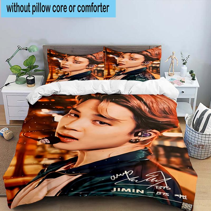 3PCS K-pop music group 3pcs Bedding,Including 3PCS Duvet Cover And 2pcs Pillowcases Perfect for Christmas,Ideal for Bedroom, Dormitory