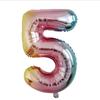 32-Inch US Number Birthday Party Balloons - Individual Aluminum Film