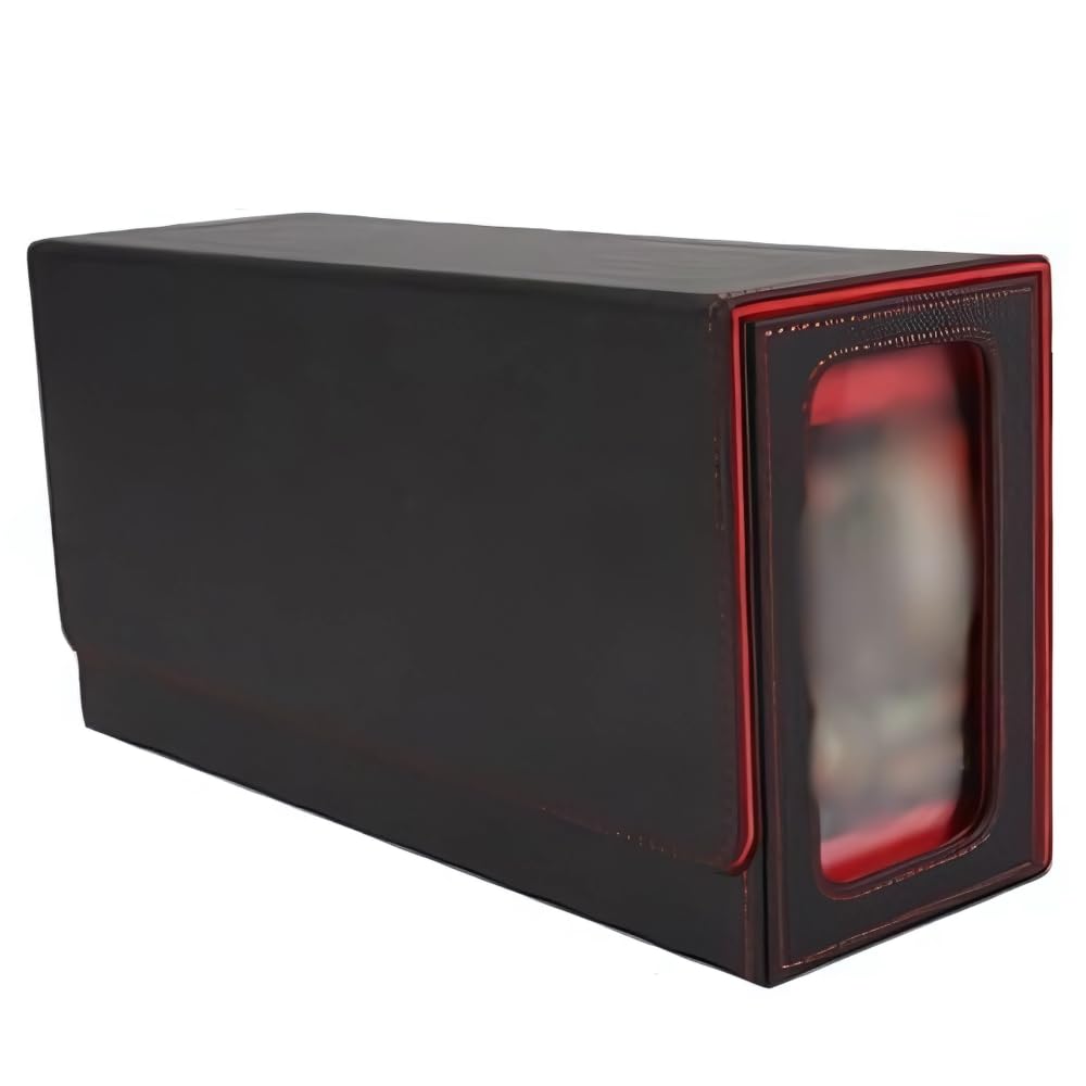 G Великолепная коробка для хранения PSA Appraisal Size с окошком для сортировки, вмещает около 35 коллекционных карточек или больше, PU кожаная карточная игра TCG с одним футляром