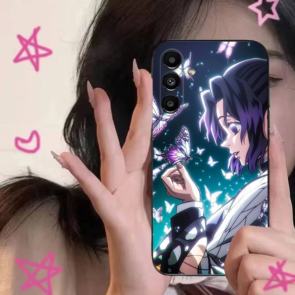 Чехол для телефона S-Shinobu Kocho для Samsung S24,S21,S22,S23,S30,Ultra,S20,Plus,Fe,Lite,Note,10,9,5G Черный Мягкий Чехол