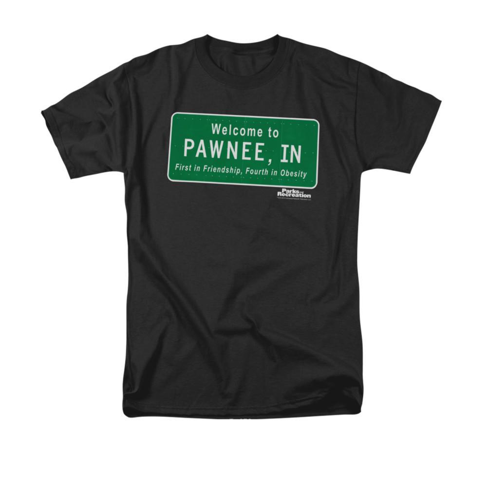 Parks and Recreation Pawnee Sign T-Shirt Mens Womens Tees Top Sizes S-4XL NEW
