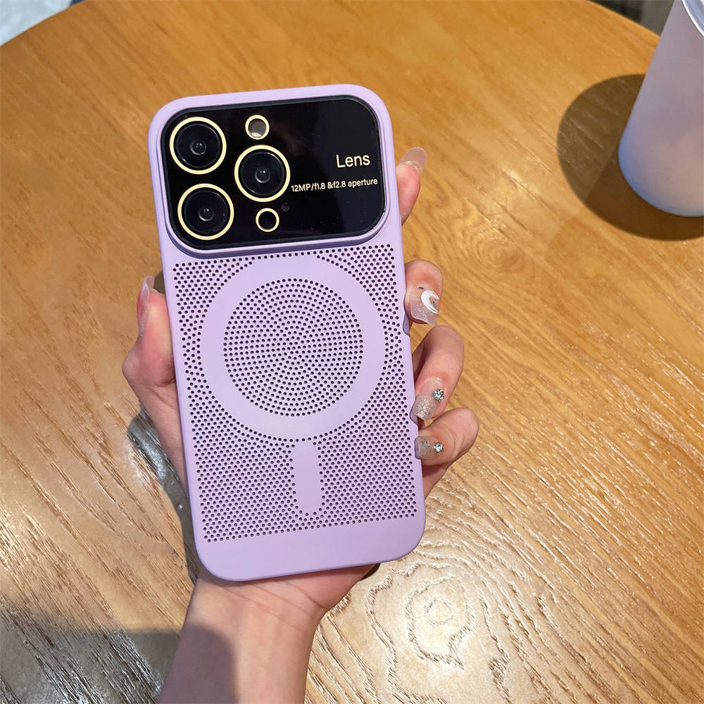 Охлаждающее рассеивание тепла для чехла Magsafe для iPhone 13 14 Pro Max 12 Pro 11 14Plus, пленка для полной камеры, металлический жесткий ультратонкий чехол