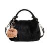Winter Korean Version Fluffy Handbag Trendy Fashion Foreign Style Messenger Bag Women's New Shoulder Plush Bag Fluffy Bag