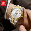 OLEVS Luxury Brand Automatic Man Watch Original Stainless Steel Waterproof Luminous Date Business Mechanical Men's Watches 7105