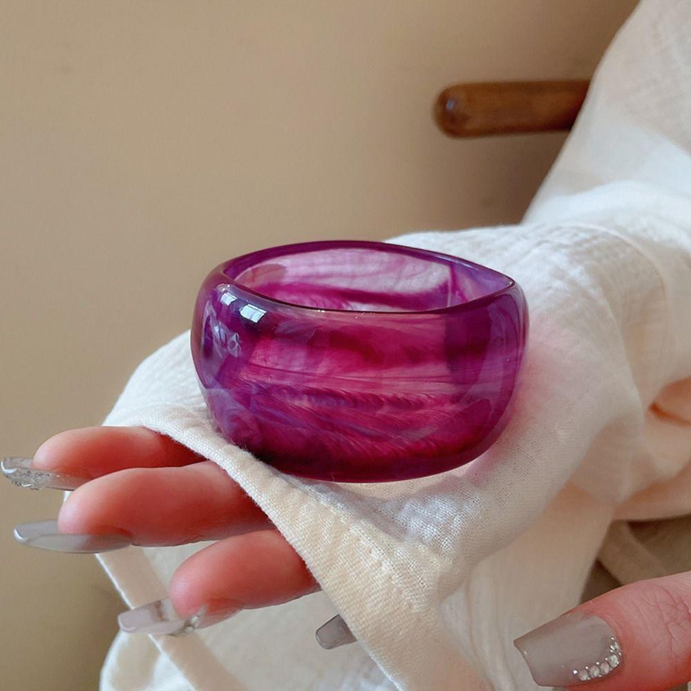 Браслет Minority Design Jelly Color Wide Vintage Geometric Aregular Bangle Girls