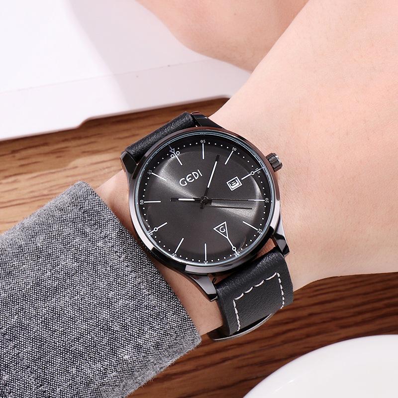 Nordic Style Simple Calendar Women'S Watch Atmospheric Casual Belt Couple Watch Trendy Fashion Waterproof Women'S Watch