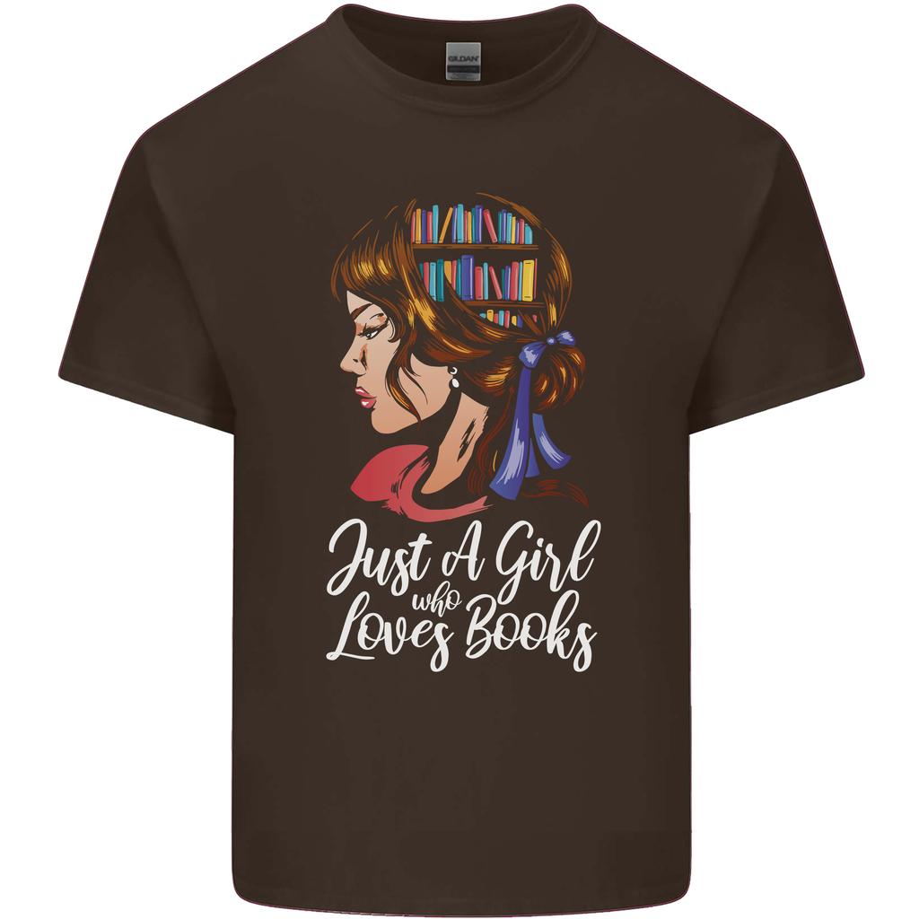 A Girl Who Loves Books Bookworm Reading Unisexs Light Cotton TShirt