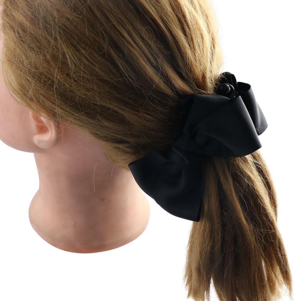 Ponytail Holder Bow Fabric Women Hair Clip Headwear Korean Style Vertical Clip Banana Clip