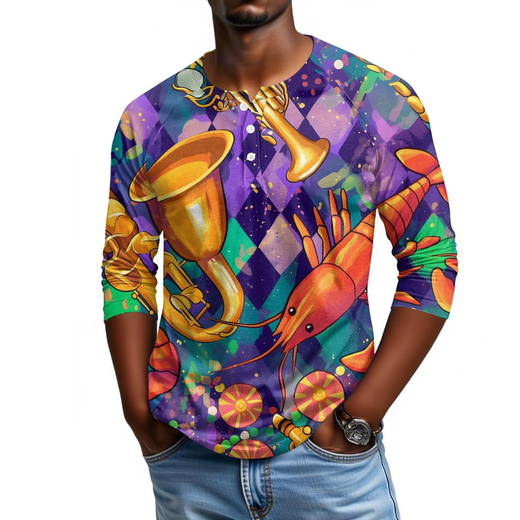 Мужской топ с рукавом реглан и рукавом три четверти