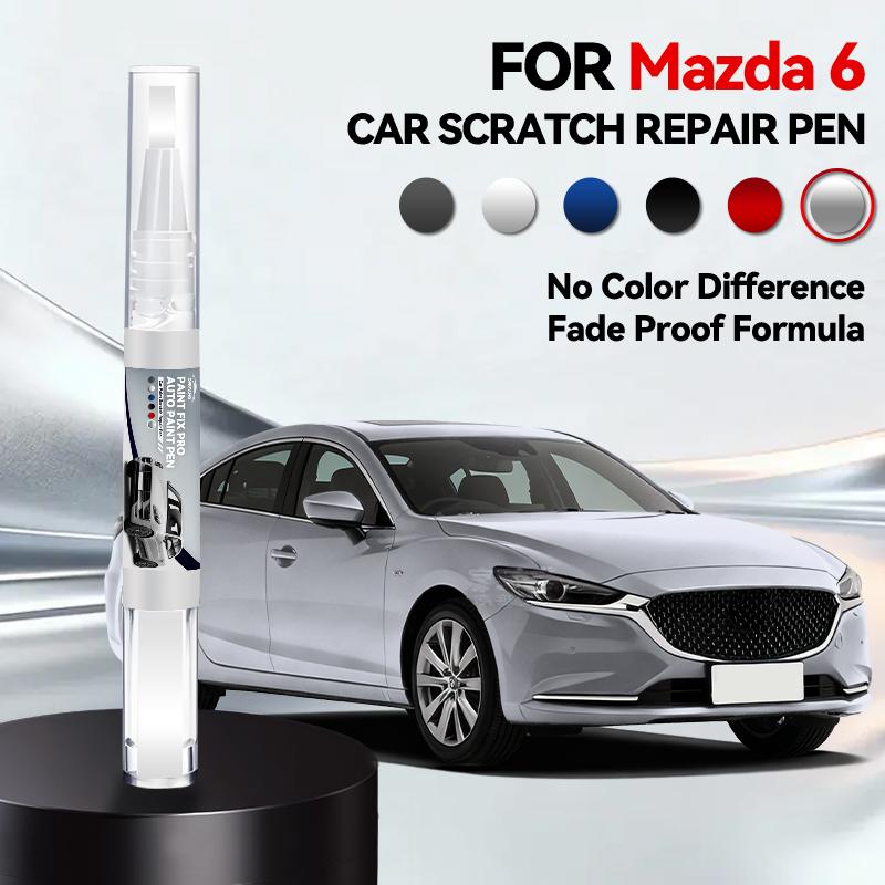 Для Mazda 6 2002-2025 GG GH GJ GL Ремонтный маркер для краски Подкраска Удаление царапин Сделай сам Автоаксессуары Черный Белый Красный Синий Коричневый Серый