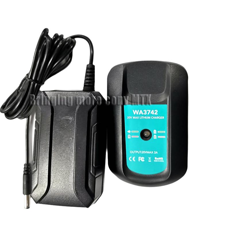 EU Plug Charger for Worx WA3875 20V 18v Li-ion battery 2.0A/3.0A charger for Worx WA3520 WA3525 WA3578 WA3575 WA3742 Fast Charge