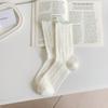 Female Summer Thin New Casual Mesh Candy Color Ear Side In The Tube Stack Socks