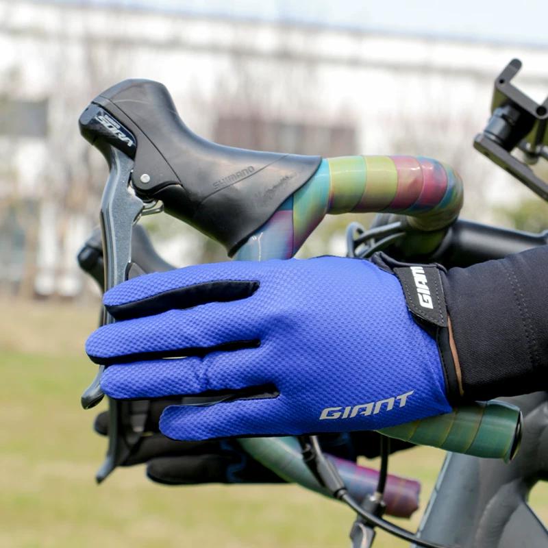 Genuine Goods Giant Gloves Mountain Highway Bicycle Folding Bicycle Autumn Long Finger Shockproof Breathable Sports Equipment