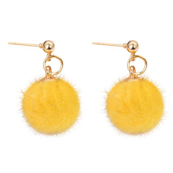 Женские зимние украшения Pom Ball Drop Подвеска Серьги-гвоздики с подвесками