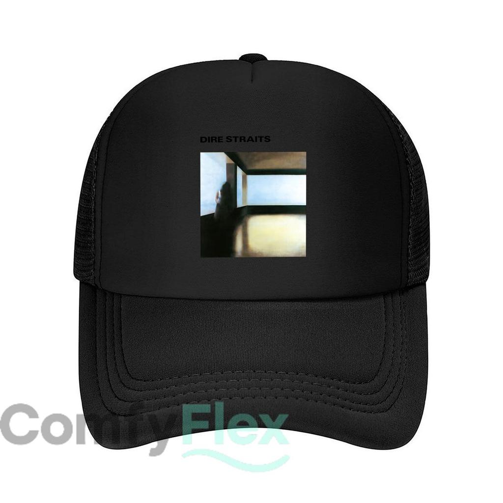 Dire Straits design with an album cover Mesh Baseball Caps Unisex Women Retro Sun Breathable Snapback Caps Dad Spring Hats