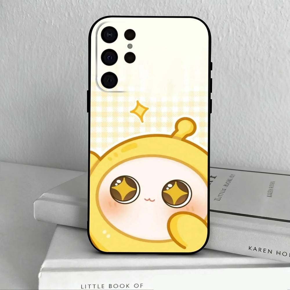 Милый Чехол Для Телефона E-Eggy P-Party Для Samsung S25,S24,S21,S22,S23,S30,Ultra,S20,Plus,Другие Мягкий Черный Чехол