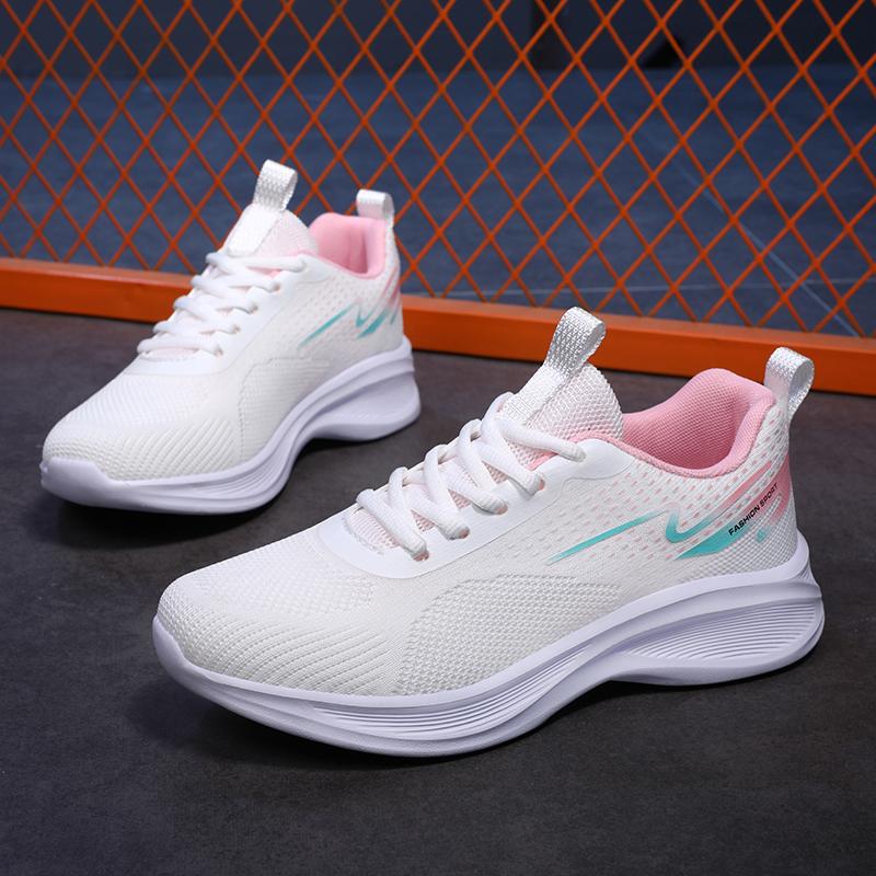 Fashion Women Sneakers Mesh Breathable Sports Running Jogging Chunky Platform Flat Shoes Student Casual Trainers Anti-slip Sneakers