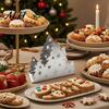 Металлический держатель для бумажных полотенец в виде рождественской елки, вертикальная подставка из нержавеющей стали, декоративный centerpiece для праздничного обеденного стола, для вечеринки, современный