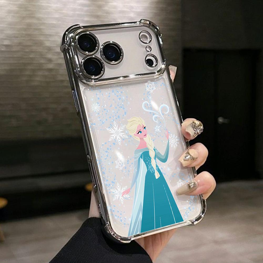 Frozen Queen Elsa Phone Case for Google Pixe 10 9 9A 8 8A 7 7A Pro XL 5G Anti-drop Transparent Soft Cover
