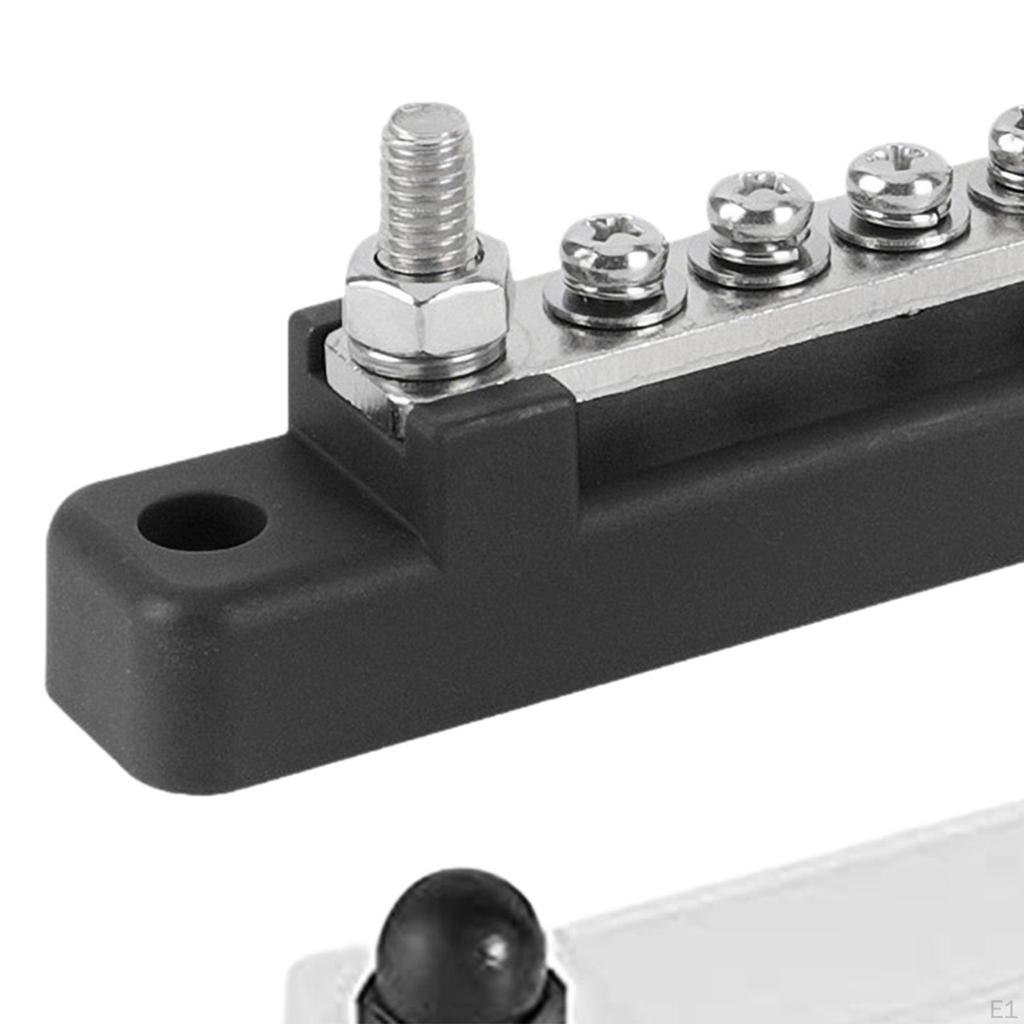 6-Way Copper Busbar Power Distribution Block for Automotive And Marine Use