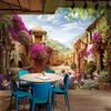 3D Mural Европейский Город Обои Пасторальный Городской Пейзаж Природа Настенные Фрески Кафе Ресторан Фон Обои