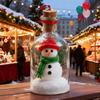 Рождественский снеговик Послание в бутылке Записываемая голосовая бутылка-сувенир Снежная сцена в ностальгической бутылке Декорация Праздничный памятный подарок