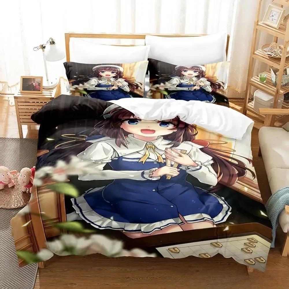 3D Anime The Ryuo's Work Is Never Done! Bedding Set Single Twin Full Queen King Size Bed Set Adult Kid Bedroom Duvet Cover Sets
